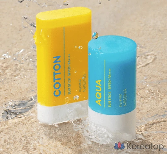 Солнцезащитный стик Missha All Around Safe Block Cotton Sun Stick SPF50+ PA++++, 17 г, 1 шт.