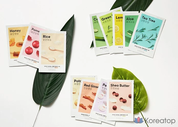 Маска-салфетка Missha Airy с алоэ вера, 1 упаковка, 60 штук., фото 6