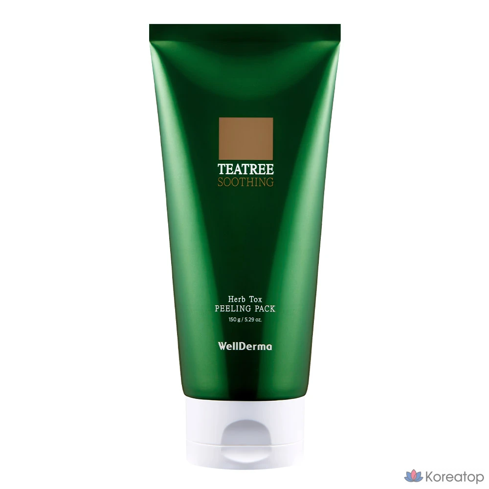 Набор для пилинга WellDerma Chaisul Tea Tree Herb Tox Peeling Pack, 150 г, 1 упаковка.