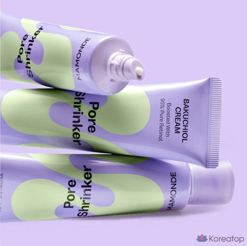 Набор из 2 ампул тоника Mamonde Pore Shrinker Bakuchiol Cream + Retinol, 60 мл, 1 шт.