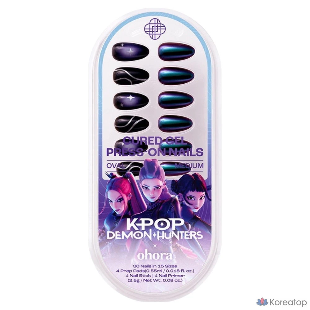 Гель-типсы Ohora Real Gel Tip, Midnighter Hunter, 1 шт.