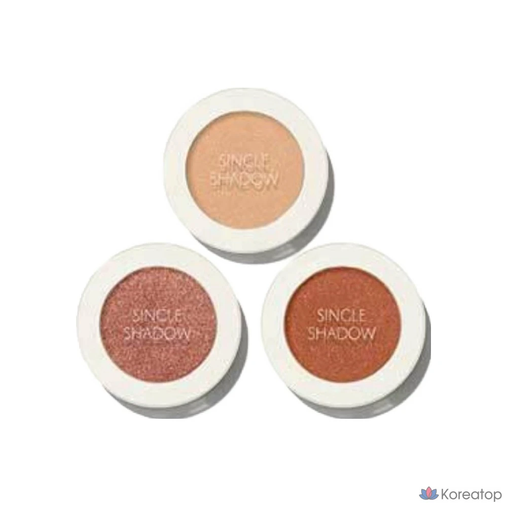 Тени для век The Saem Sammul Single Shadow Shimmer, WH01 Addict's White, 1 шт., фото 6