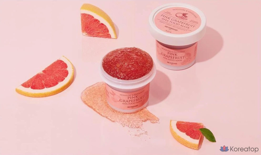 Маска для лица Skinfood с розовым грейпфрутом и AHA-кислотами, 1 упаковка, 1 шт.
