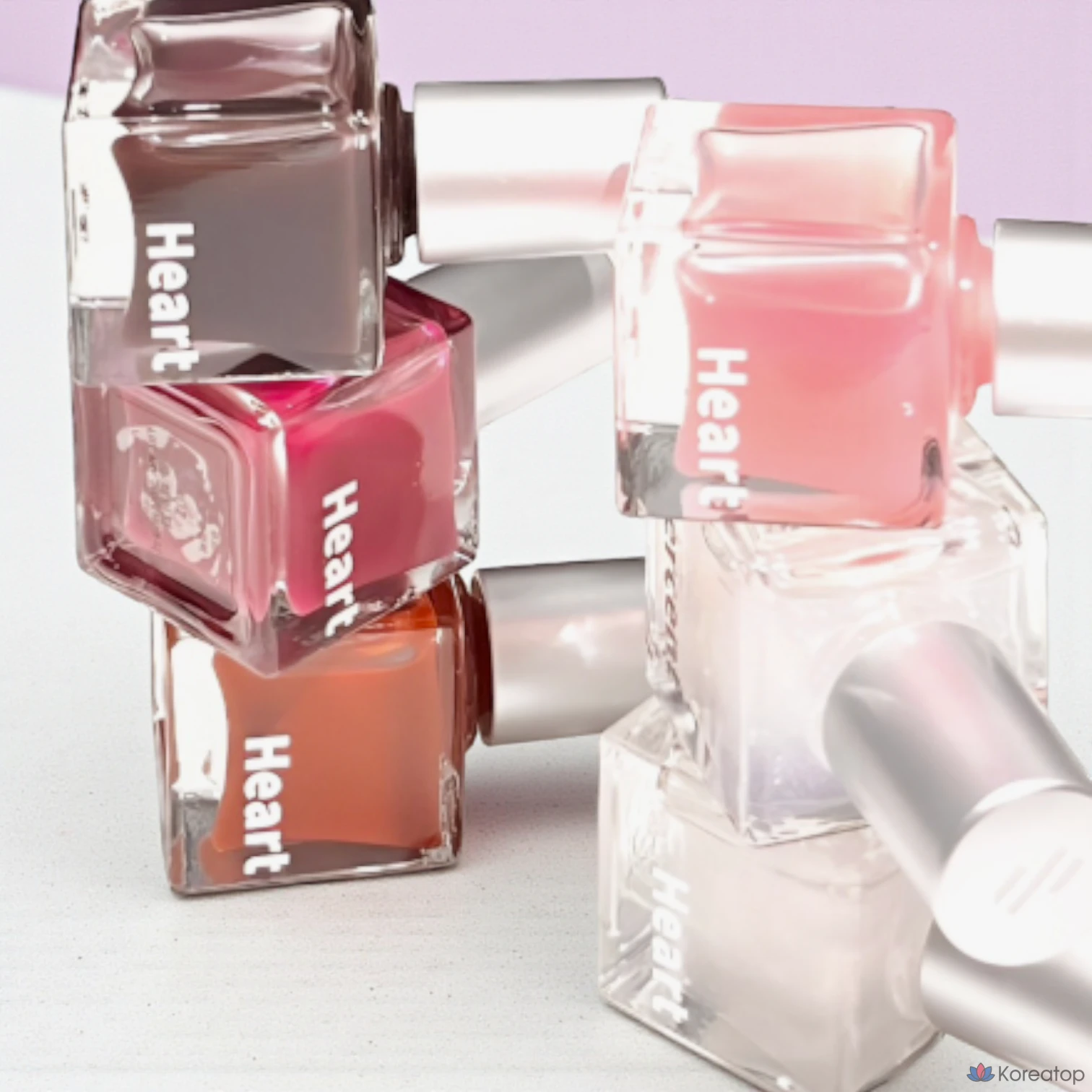 Губная помада Heart Percent Dot On Mood Top Coating Lip Plumper, 6,5 г, 6 оттенков: Tight, Glowy, Clear Lips, Volume Up, Moist Lips, Glow Top Coating, Glossy, Moisture & Shine & Volume Lasting, Vegan, 1 шт., 05 Cool Glitter