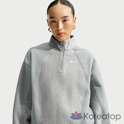 Свитшот женский Nike Studio Fleece Heavyweight Plush Oversized Quarter-Zip