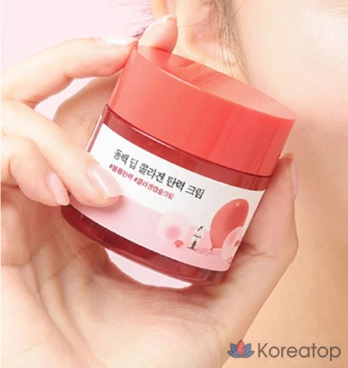 Укрепляющий крем Round Lab Camellia Deep Collagen, 1 шт., 50 мл