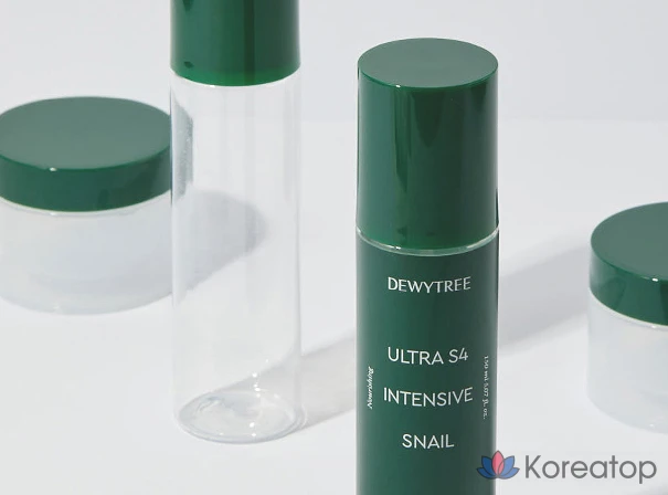 Набор Dewtree Ultra S4 Интенсивный крем с экстрактом слизи улитки 80 мл + Вода 150 мл + Эмульсия 150 мл, 1 комплект