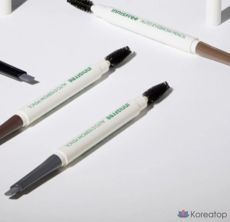 Карандаш для бровей Innisfree Flat Eyebrow Pencil, 0.3 г, 3 серых оттенка, 1 шт., фото 4