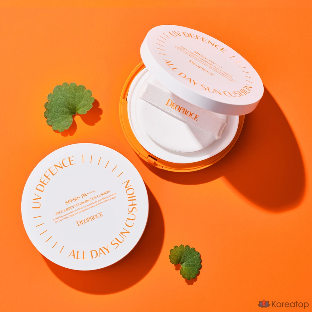 Солнцезащитный крем Deoproce UV Defense All Day Sun Cushion SPF50+ PA++++, 25 г, 1 шт.