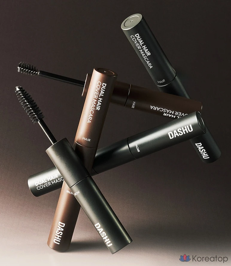 Тушь для ресниц DASHU Daily Dual Hair Cover Mascara, 10 г, оттенок 02 Natural Brown, 1 шт., фото 7