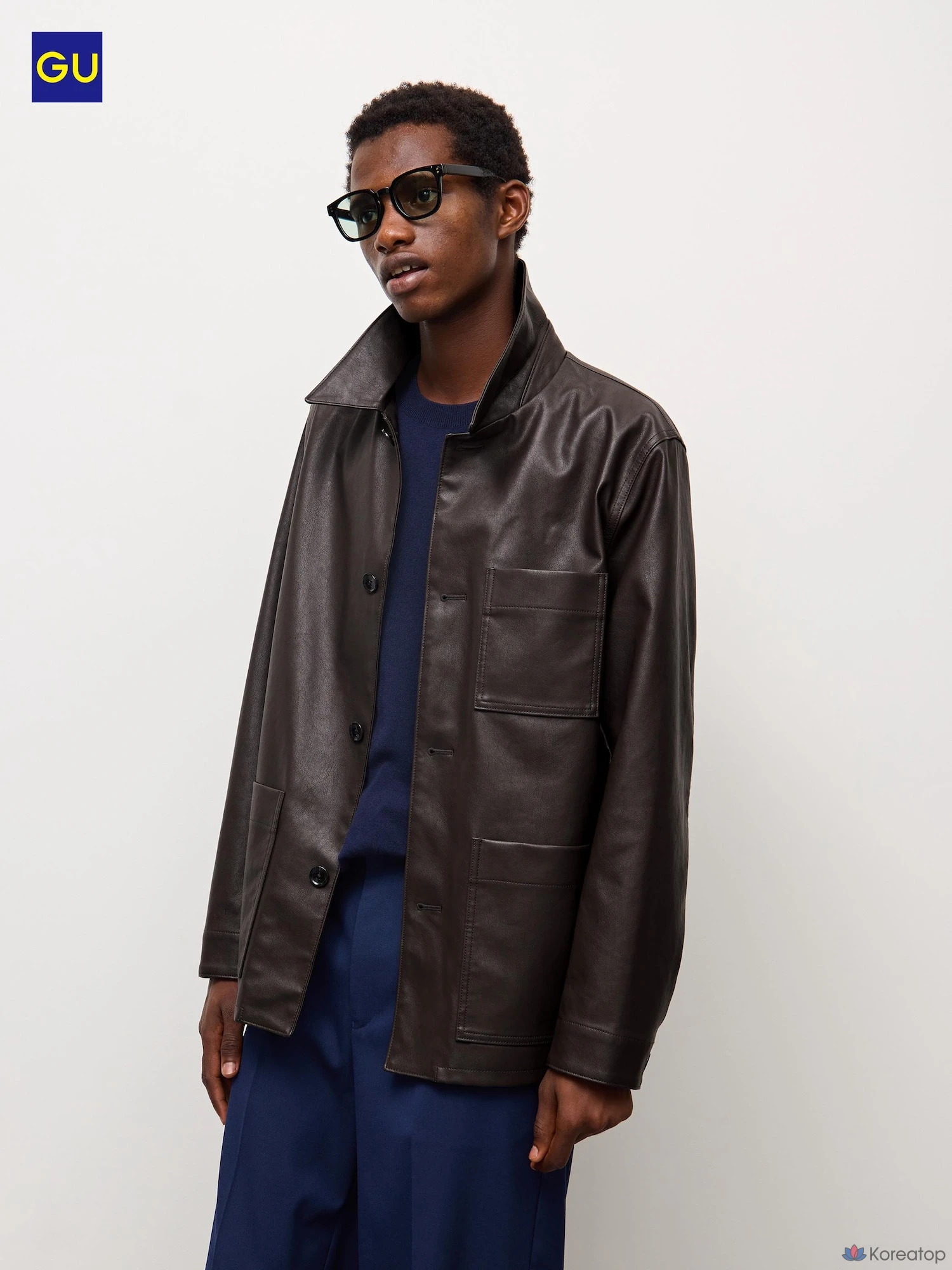 Куртка Uniqlo Faux Leather Coverall Jacket