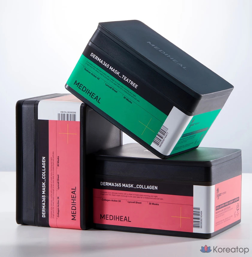 Коллагеновая маска Mediheal Derma365, 30 штук в упаковке, 2 упаковки., фото 9