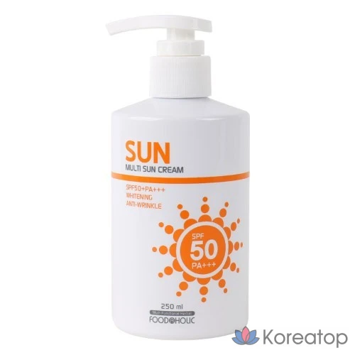 Солнцезащитный крем FoodaHolic Multi-Sun Cream 250 мл SPF50+/PA+++ (с дозатором), 1 шт.