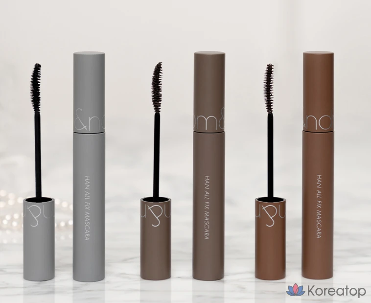 Тушь для ресниц ROM&ND Hanol Fix, 7 г, L02 Длинный пепел, 1 шт., фото 9