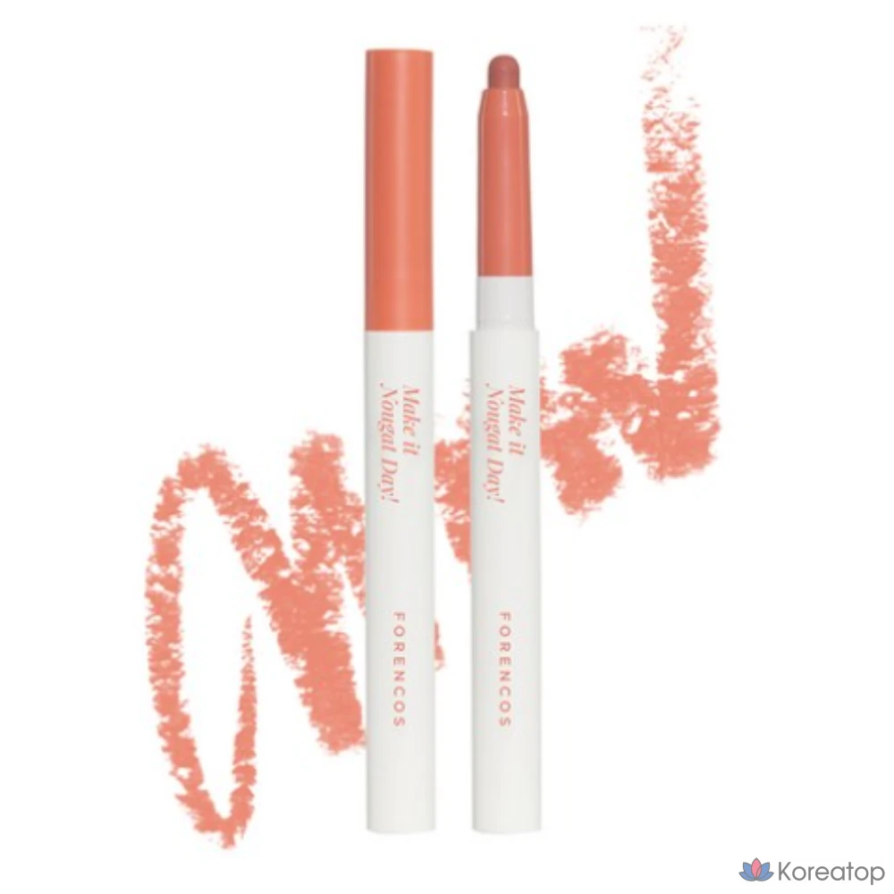 Карандаш для губ Forencos Nougat Hide & Fit, 0,8 г, 02 шт. Hongshi Nougat, 1 шт.