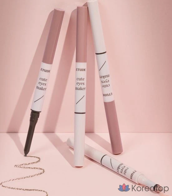 Набор подводки для глаз Etude House Aegyo-sal Maker Liner 0.1g + Glitter 0.5g, оттенок «Шампанское нюд», 1 шт., фото 5