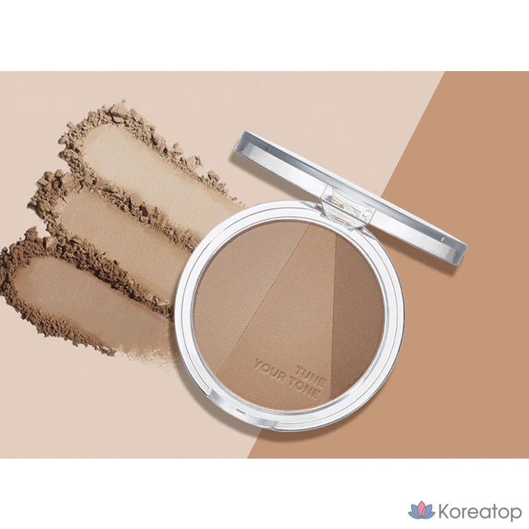 Набор кистей и тонировочных теней Holika Holika Tone Tuning Shading + Brush Set, 01 Cool Ground, 1 шт., фото 3