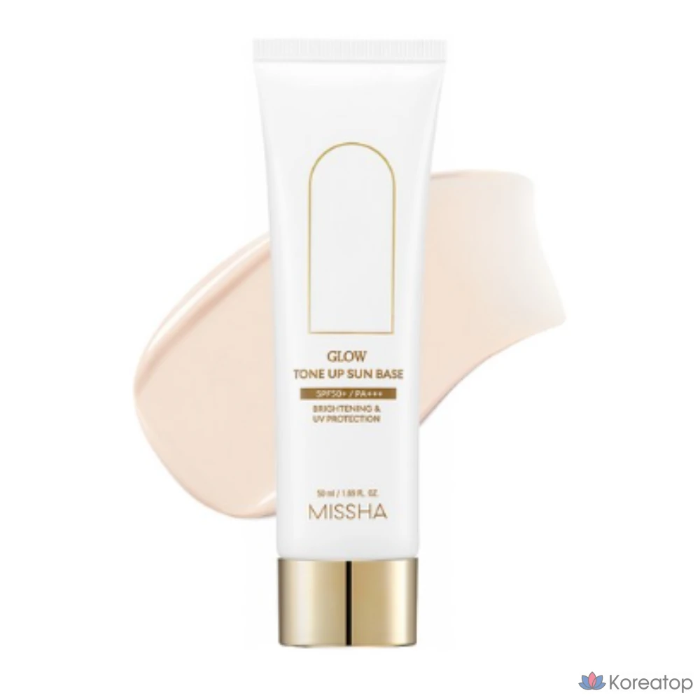 Солнцезащитная база Missha Glow Tone Up Sun Base, 50 мл, один цвет, 1 шт.