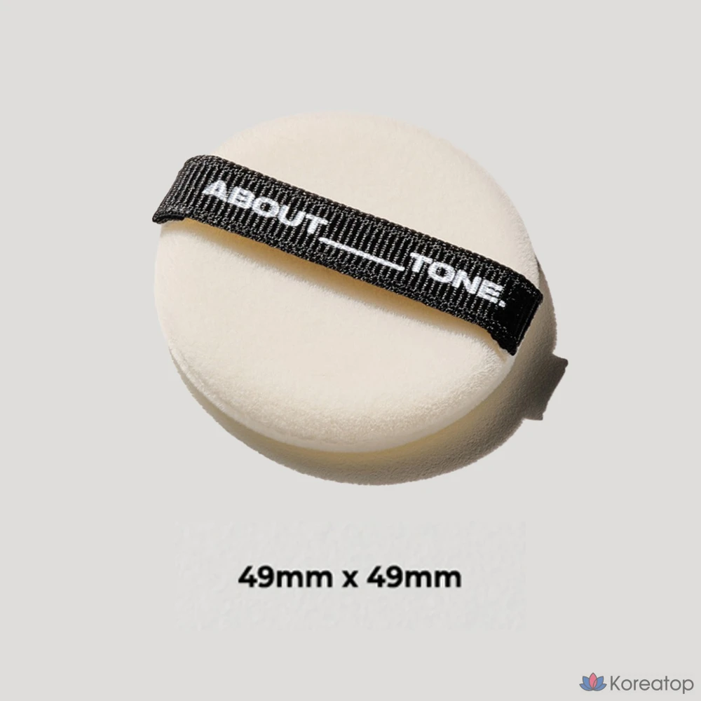 Пудра-пуховка ABOUT TONE, 5 шт., черная, 1 шт.