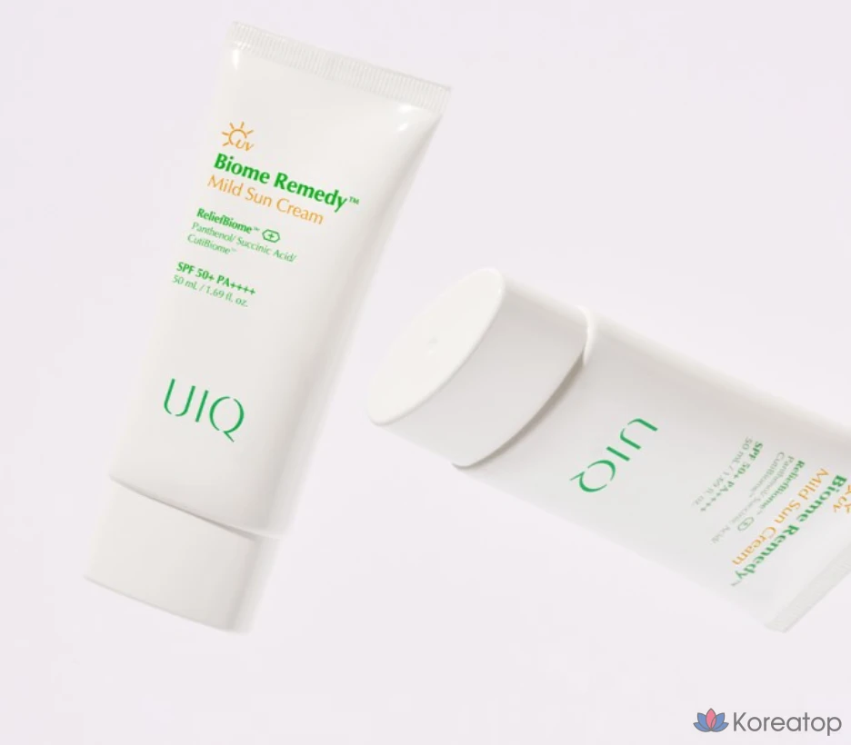 Солнцезащитный крем UIQ Biome Remedy Mild Sunscreen SPF50+ PA++++, 50 мл, 1 шт.