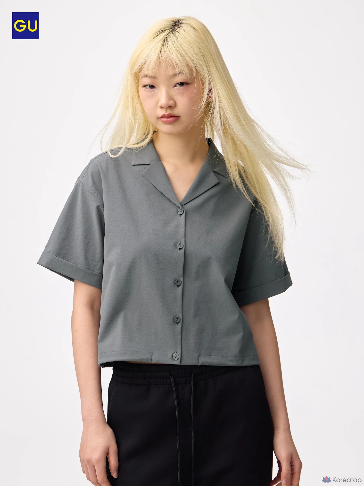 Рубашка с коротким рукавом Uniqlo Tech Short Shirt