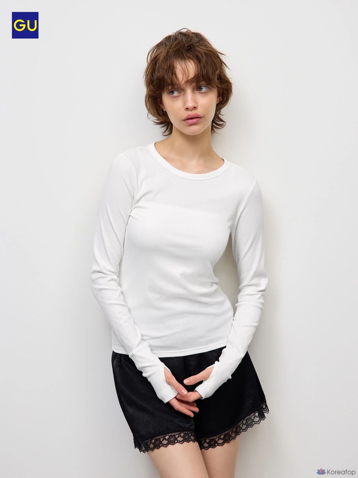 Футболка Uniqlo Warm Rib Crew Neck T-Shirt