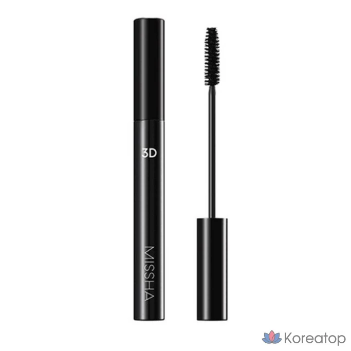 Тушь для ресниц Missha 3D, 7 г, черная, 1 шт.