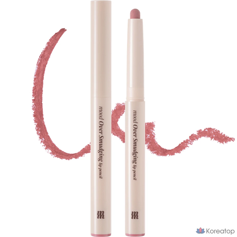 Карандаш для губ MERZY Mood Over Smudging Lip Pencil 0,9 г, 4 мл, приглушенный пигмент, 1 шт.
