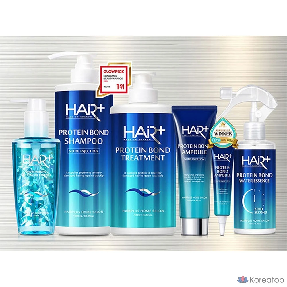 Шампунь Hair Plus Protein Bond с мягкой кислотностью, 1 л, 1 шт., фото 9