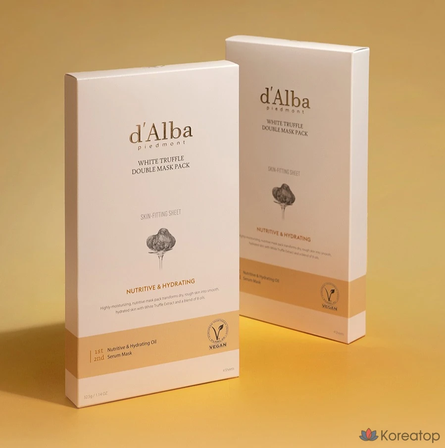 Тканевая маска для лица d'Alba White Truffle Double Nourishing Moisture Mask, 24 шт., фото 9