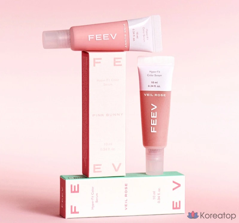 Румяна-сыворотка FEEV Hyper Fit Color Serum Mini Blusher, 10 мл, оттенок Veil Rose, 1 шт., фото 2