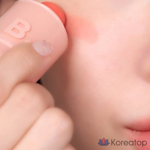 Румяна для губ и щек Vanillaco Romantic Blush, 3,7 г, 12 оттенков, персиковый мусс, 1 шт., фото 8