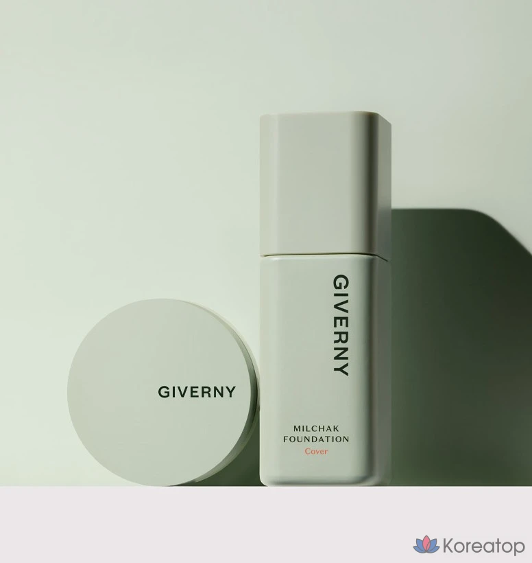 Тональный крем Giverny Close Cover Foundation Mini Portable 5 г, зеленый, 1 шт., фото 3