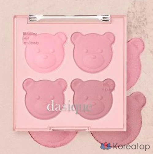 Румяна Dasique Blending Mood Cheek, 8 г, оттенок Move Bear, 1 шт., фото 2
