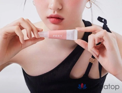 Румяна-сыворотка FEEV Hyper Fit Color Serum Mini Blusher, 10 мл, оттенок Veil Rose, 1 шт., фото 3