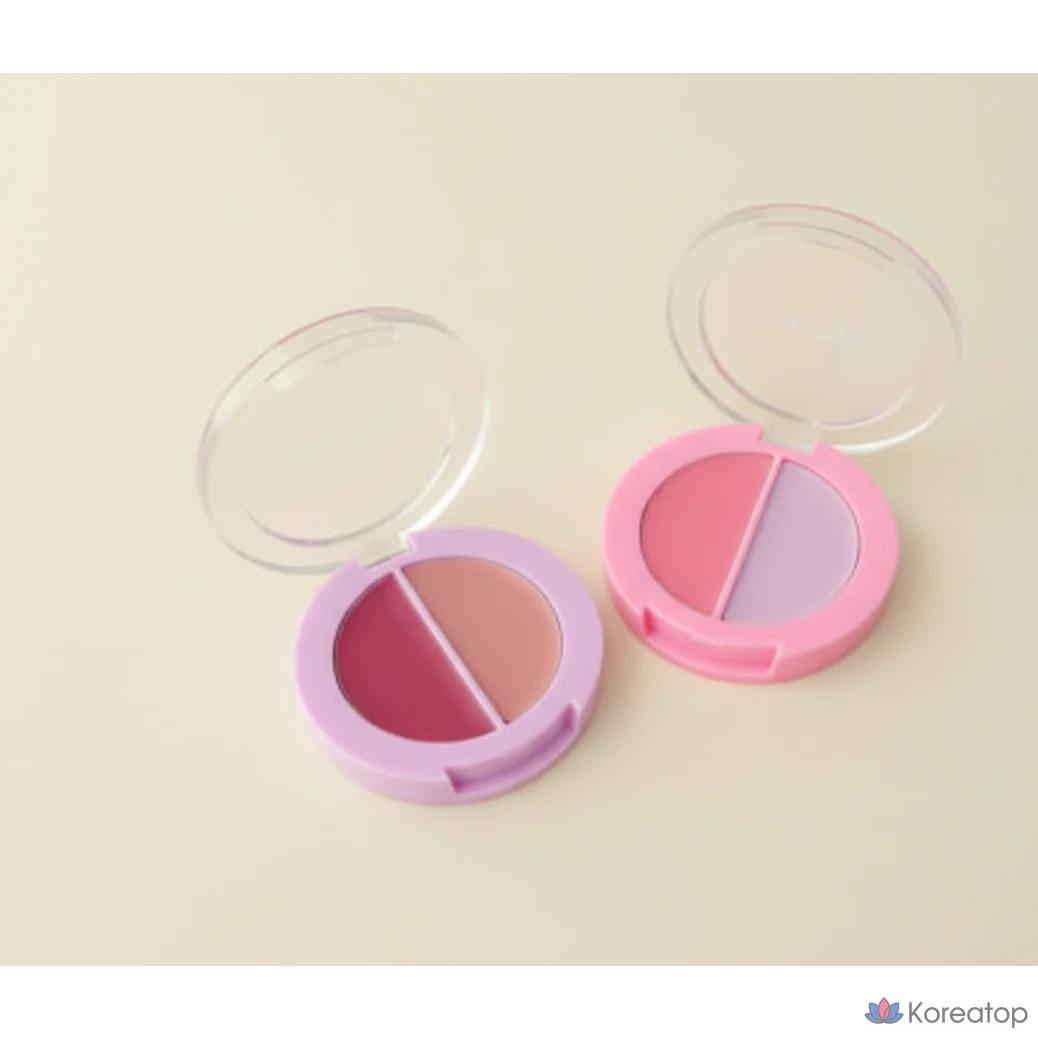 Amuse Lip & Cheek Healthy Balm Blusher Voluminous Lip Tint, 04 Grape Balm, 3g, 1 шт.