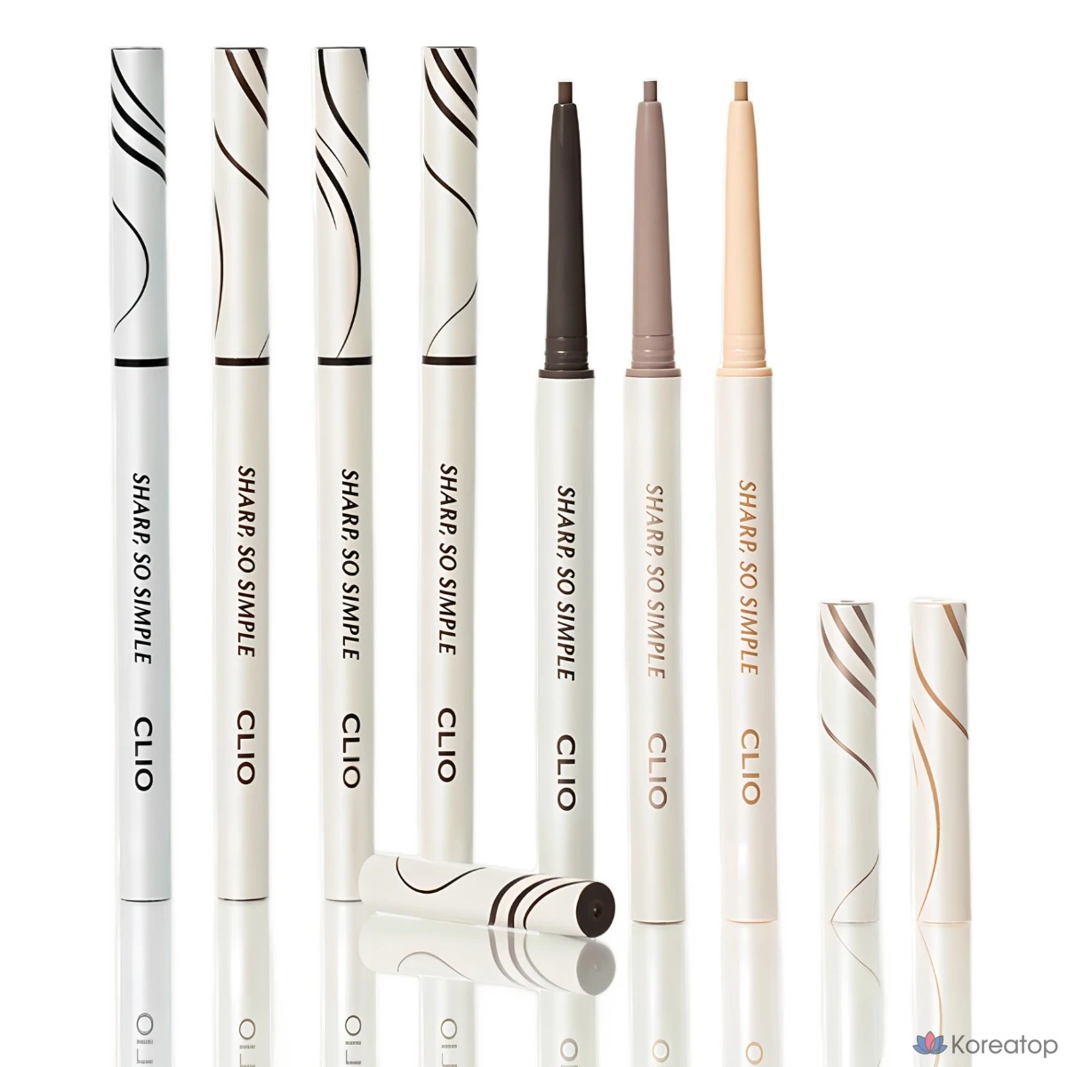 Водостойкий карандаш-лайнер Clio Sharp So Simple, пепельно-коричневый, 1 шт.