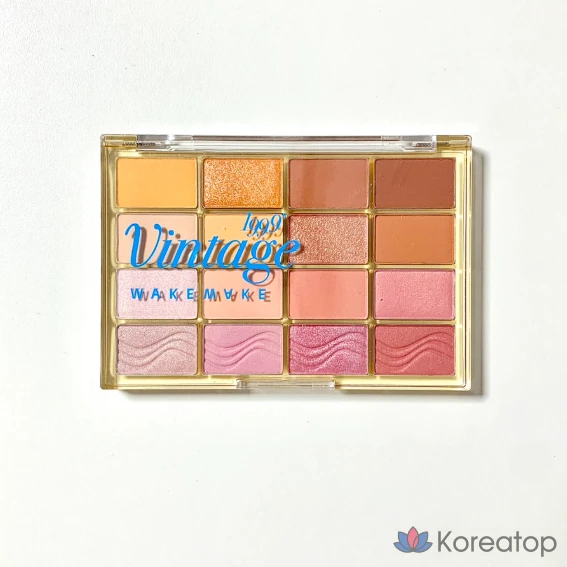 Палетка теней для век WAKEMAKE Soft Blurring Eye Palette, № 20_Tangerine Beach Blurring, 1 шт.