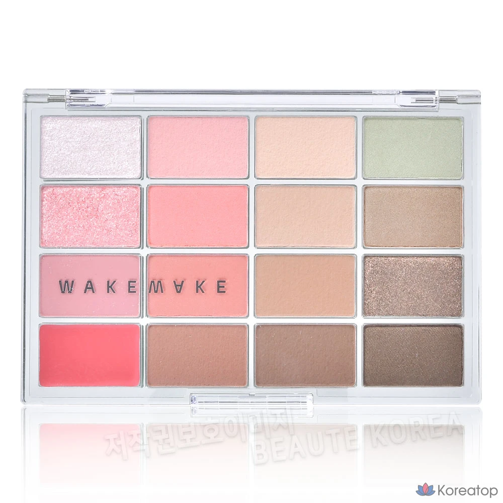 Палетка теней для век WAKEMAKE Soft Blurring Eye Palette, 21 оттенок, 1 шт.
