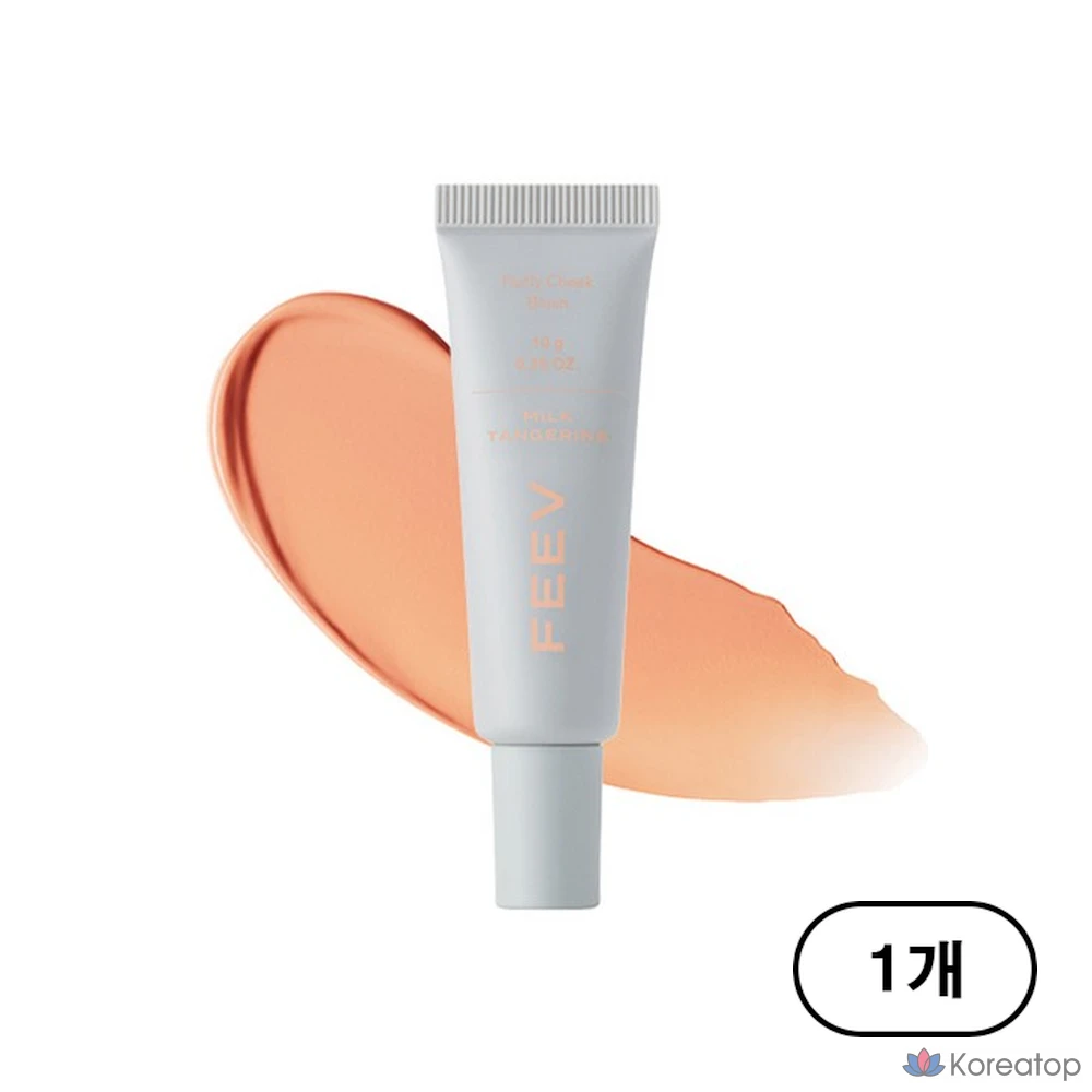 Пушистые румяна FEEV, 10 г, 1 шт., цвет «Молочный мандарин».