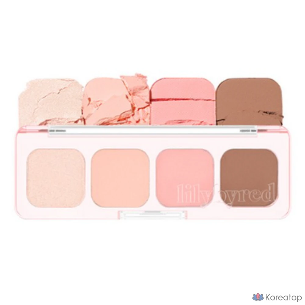 Палетка теней Lilybyred Mood It Palette AD 3.2g, 01 Fresh It/Bom Warm, 1 шт.