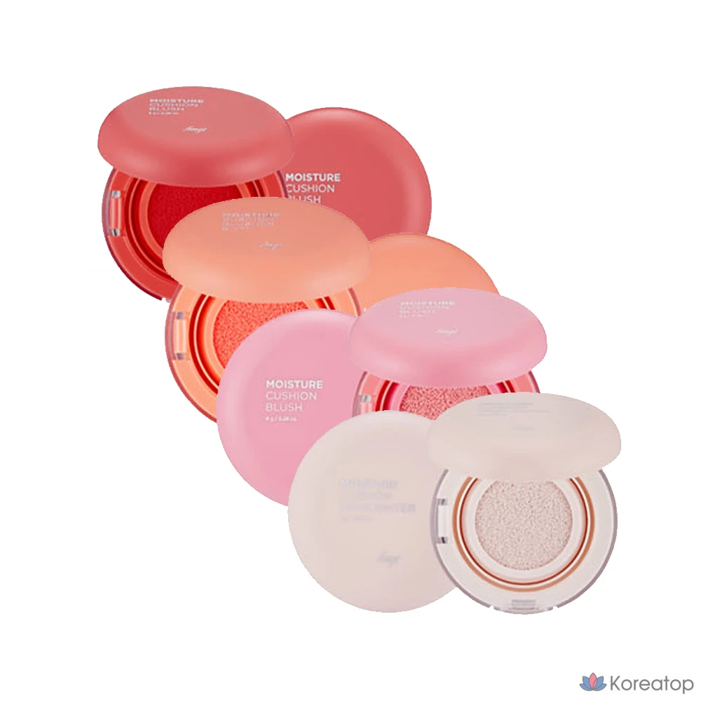 Увлажняющие румяна-кушон The Face Shop 8 г, оттенок № 3 Coral, 1 шт.