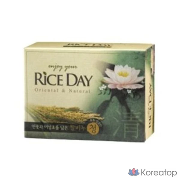 Мыло для умывания рисовое (синее), 100 г