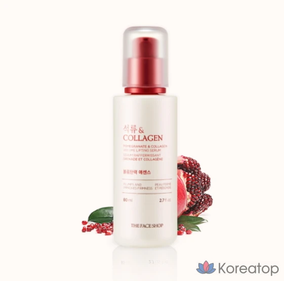 Эссенция для придания объема и эластичности коже лица The Face Shop с гранатом и коллагеном, 80 мл, 1 шт.