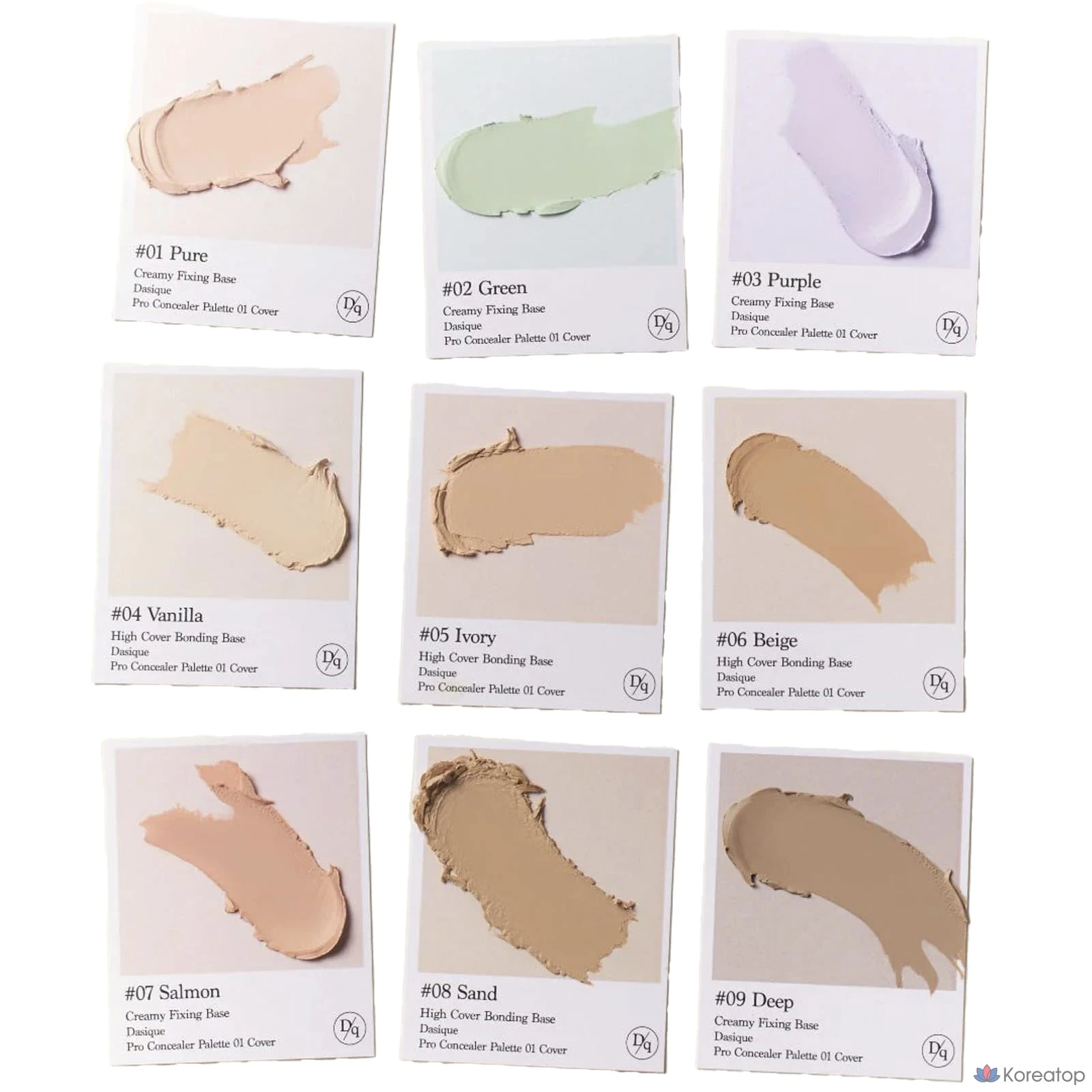 Палетка консилеров Dasique Pro Concealer Palette 01 Cover, 9 г, 1 шт., фото 5