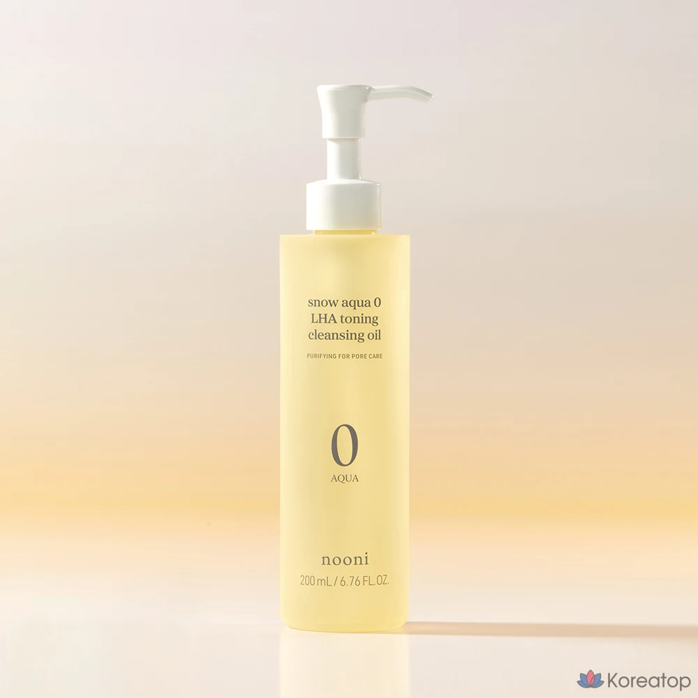 Тонизирующее очищающее масло Nuni Snow Aqua Zero Laha, 200 мл, 1 шт.