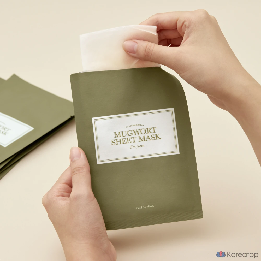 Тканевая маска для лица «I'm From Mugwort», 23 мл, 1 упаковка, 50 штук., фото 4