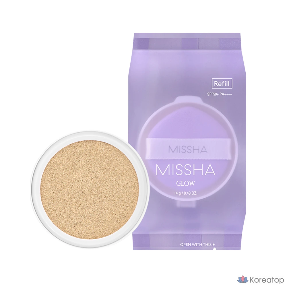 Сменный блок для тонального крема Missha Glow Layering Fit Cushion 14 г/Fade/Cover Cushion