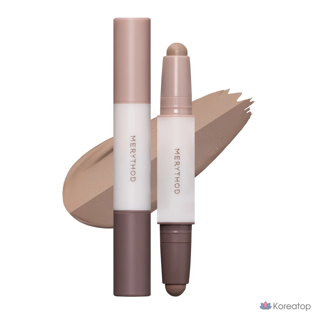 Стик для контурирования Merythod Double Contour Stick 3,3 г, пепельно-серый, 1 шт.