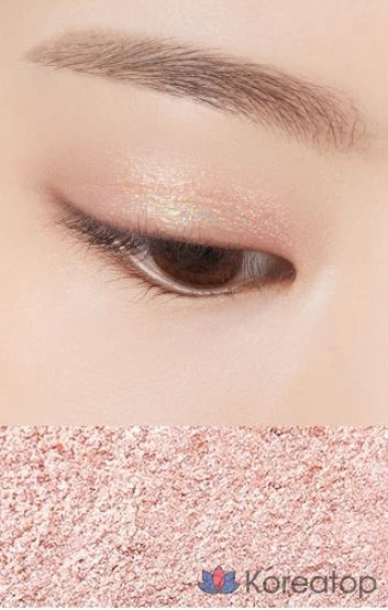 Набор двухцветных теней для век Merythod, оттенок «Золотистый орех» + «Звездный коралл», 1 шт., фото 4